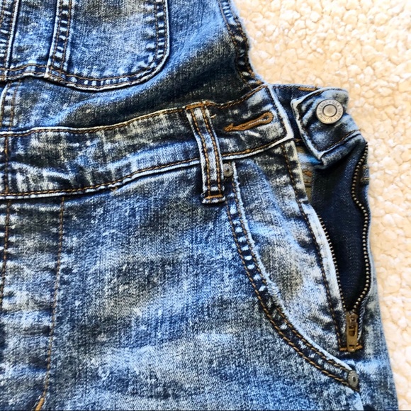 Distressed long Jean overalls small - Picture 4 of 13